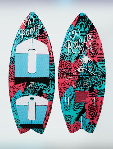 2024 Ronix Super Sonic Space Odyssey - Girl's Fish - Coral / Mint / Black - 3'9