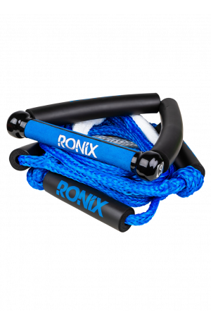 2020  Ronix Bungee Surf Rope-10" Handle Hide Grip - 25ft 5-Sect. Rope - Blue / Silver